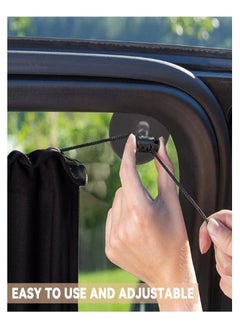RATSAW Car Side Window Sun Shade 2 Pack Car Camping Window Shades Partition Car Window Covers for Back Window for Baby Privacy for SUV Cars Trucks  - Image 3