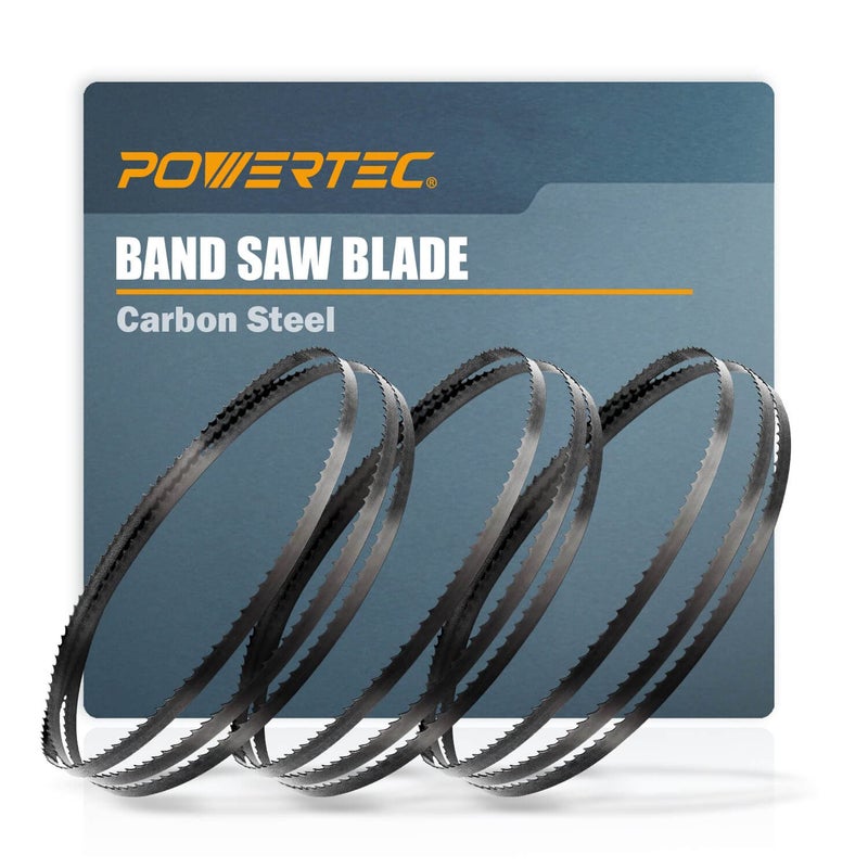 POWERTEC 93-1/2 Inch Bandsaw Blades Assortment for Woodworking, Band Saw Blades for Delta, Grizzly, Rikon, Sears Craftsman, Jet, Shop Fox and Rockwell 14" Band Saw, 3PK (13603) - Image 1