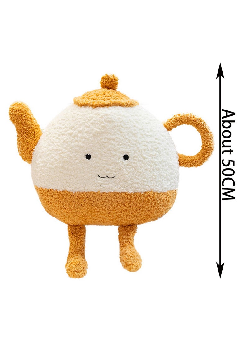 Generic - 50cm Teapot Pillow Plush Toy Cute Plush Doll Bag Teapot Teacup Pillow Doll, Boy Girl Gift - Image 1