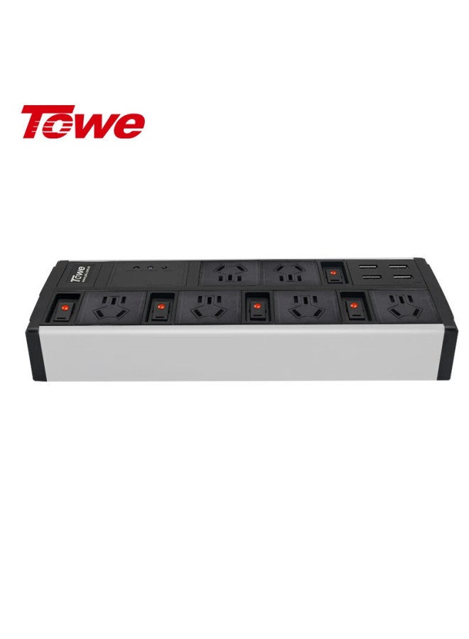 Towe Surge And Lightning Protection Power Strip, 6 Outlets With Master Switch, 4 Usb Ports, Surge And Overload Protection Pdu Power Strip - Image 4