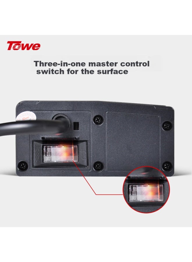 Towe Surge And Lightning Protection Power Strip, 6 Outlets With Master Switch, 4 Usb Ports, Surge And Overload Protection Pdu Power Strip - Image 2