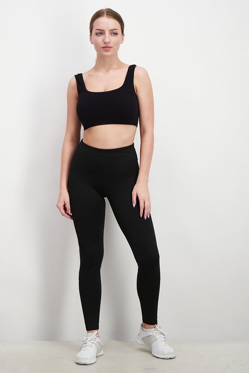 PUMA ليجنغز تدريب ضيقة تناسب النساء بطباعة جرافيك، أسود - Image 3