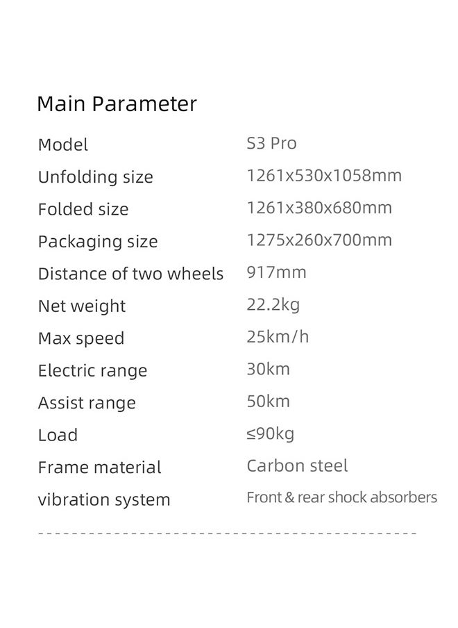 Baicycle - Electric Bike S3 Pro,14 Inch Folding Ebike,Power Assisted Bike,With 36V 7.8Ah Battery,Max 25Km/H,400W Brushless Motor,Electric Bicycle For Leisure & Commuting White - Image 1