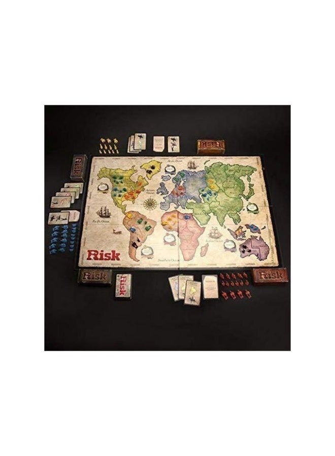 لعبة استراتيجية عائلية من ريسك - لعبة لوحية حربية للسيطرة على العالم للأطفال والمراهقين والبالغين - للأعمار من 10 سنوات فما فوق - من 2 إلى 5 لاعبين - Image 2