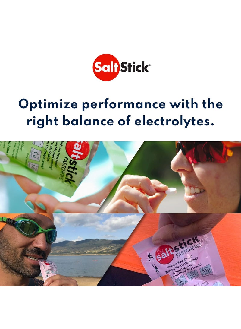 SaltStick Electrolyte Fastchews Lemon Lime 60 Tablets - Image 5