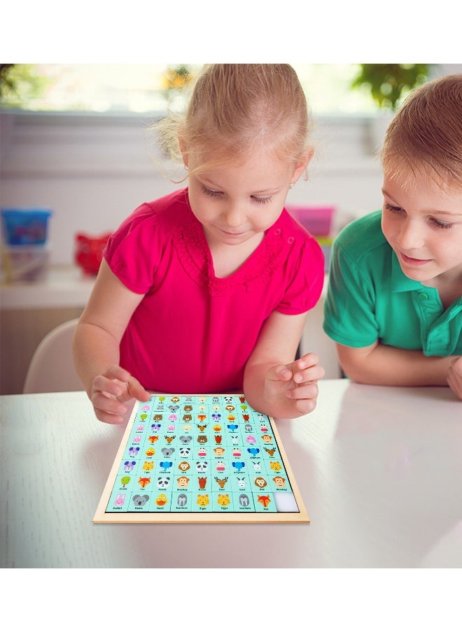 GROIC - Animal Memory Games, Fun Matching Games, Magnetic Matching Toys, Educational Toys For Kids, Preschool Learning Toys With Drawing Board And Paintbrush - Image 1