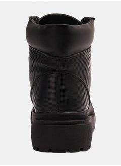 XO Style Leather Ankle Boot - Black  - Image 3