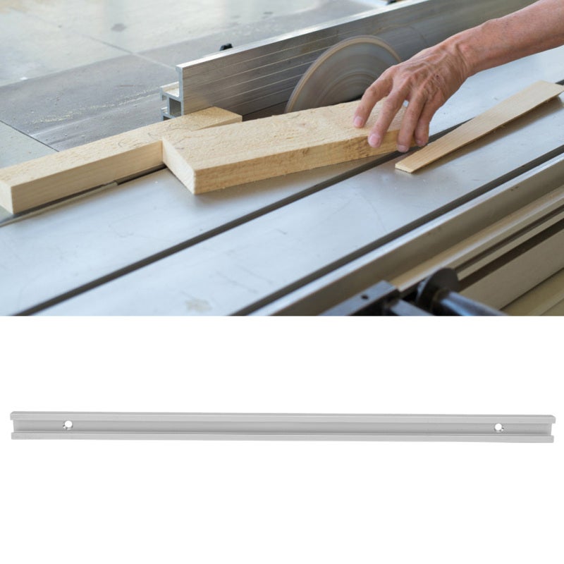 Aluminum Alloy t slot Miter Track Jig Non Porous Slide Slab Fixture Woodworking Tool (400mm) - Image 1