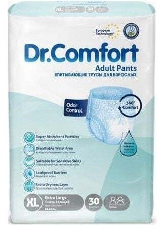 Dr. Comfort Absorbent Panties Size XL 30 Pieces - pzsku/ZF01114051D7481A76F7DZ/45/_/1730679224/2695fd94-eb98-44c6-91a2-8e8c8314af8a