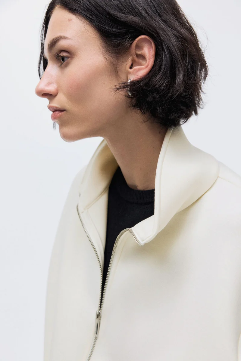 اتش اند ام جاكيت من نسيج سكوبا