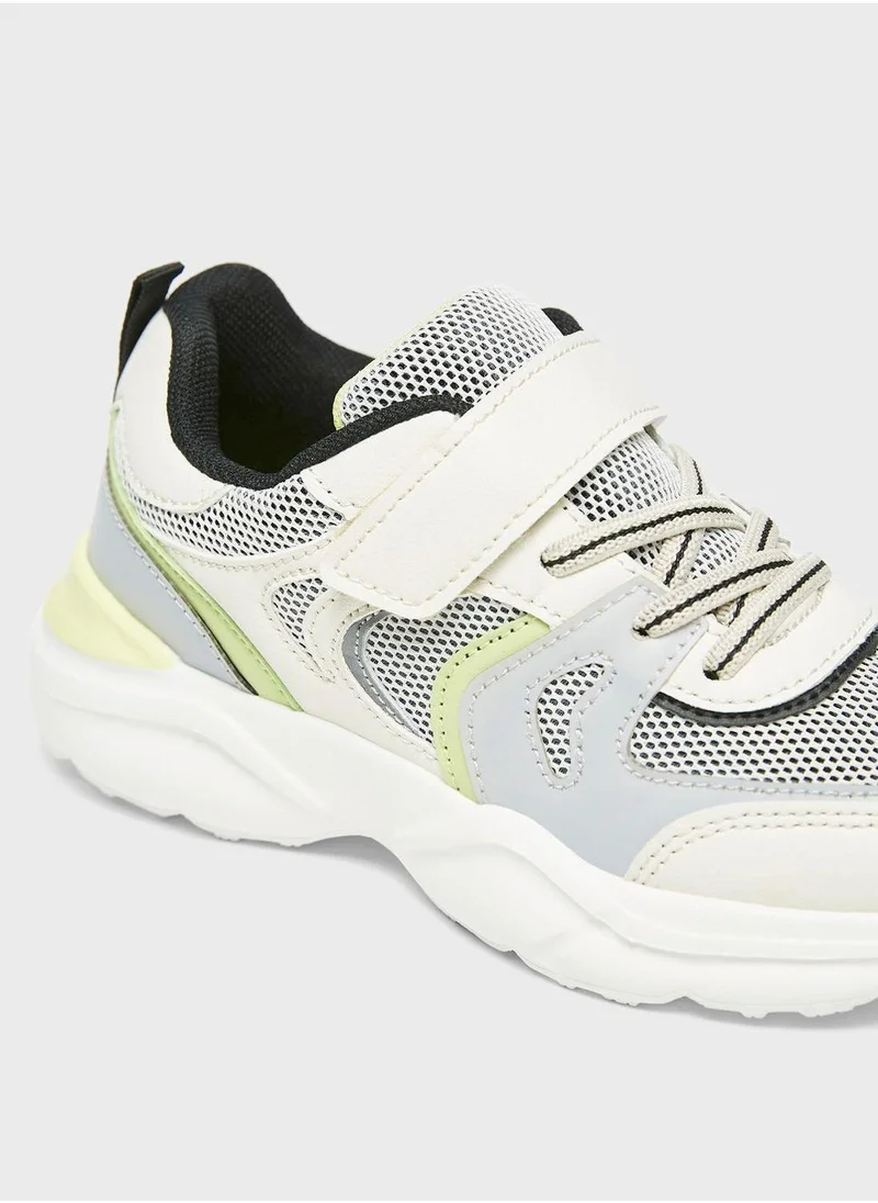 LBL by Shoexpress Kids Low Top Velcro Sneakers
