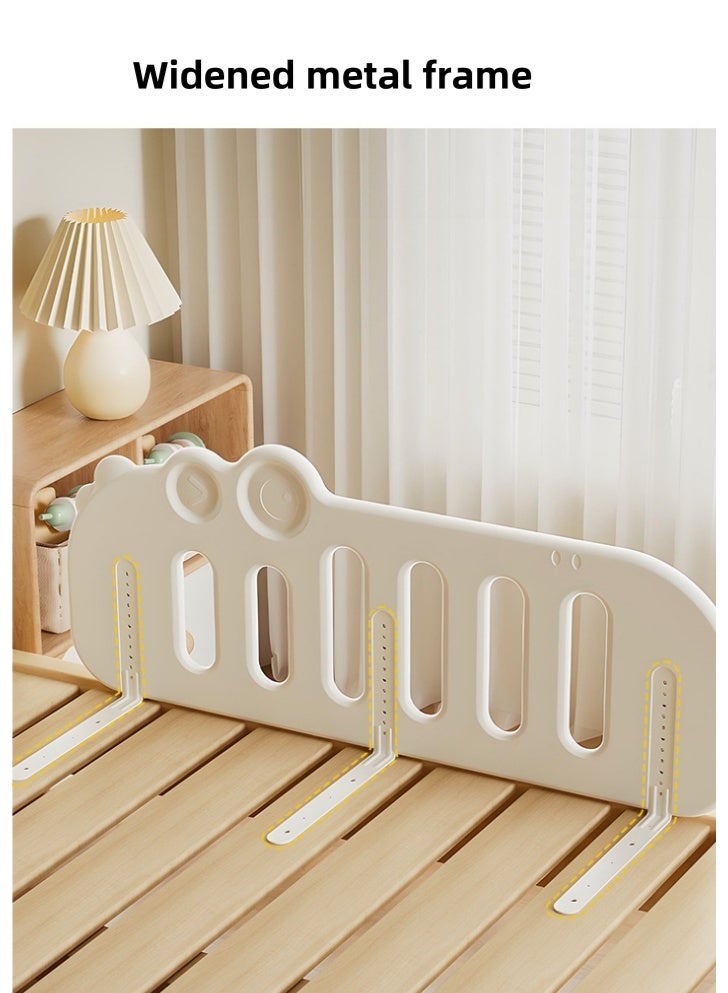 XiuWoo 1-Piece Baby Bed Rail Guard for Baby Safety with  Height Adjustable, Portable Bed Side Protector for Baby Falling Single Side Baby Bed Railing for Kids Toddler - Image 5