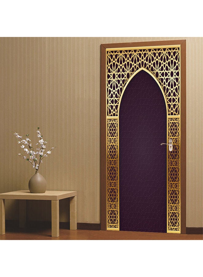 NIBEMINENT 3D Door Mural Wrap Wall Stickers Multicolour 42centimeter - Image 2