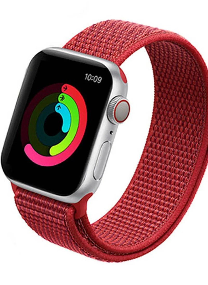 devia - Devia Watch Strap Deluxe Series Sport3 Band, Smooth Replacement Wrist Band Strap Compatible For Apple Watches - Hibiscus - Image 1