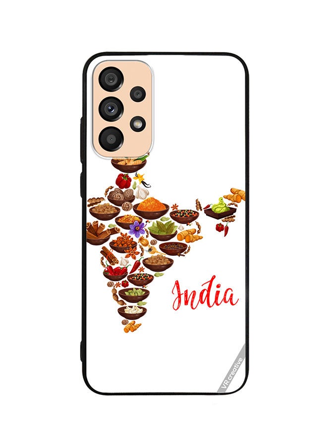 VR CREATIVE Protective Case Cover For Samsung Galaxy A73 5G Cuisine Indienne Design Multicolour - Image 1