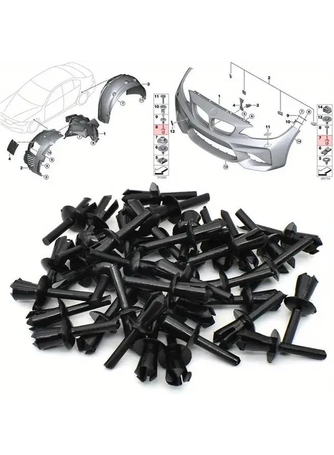 40PCS Car Fender Wheel Arch Liner Push Rivet Molding Clip Fixer for BMW E90 E91 E92 E93 E46 - Image 5