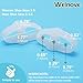 Welnove Pack of 12 Bunion Corrector Toe Separators with 2 Loops Big Toe Spacer Suitable for Bunion and Overlap Toe White - Image 4