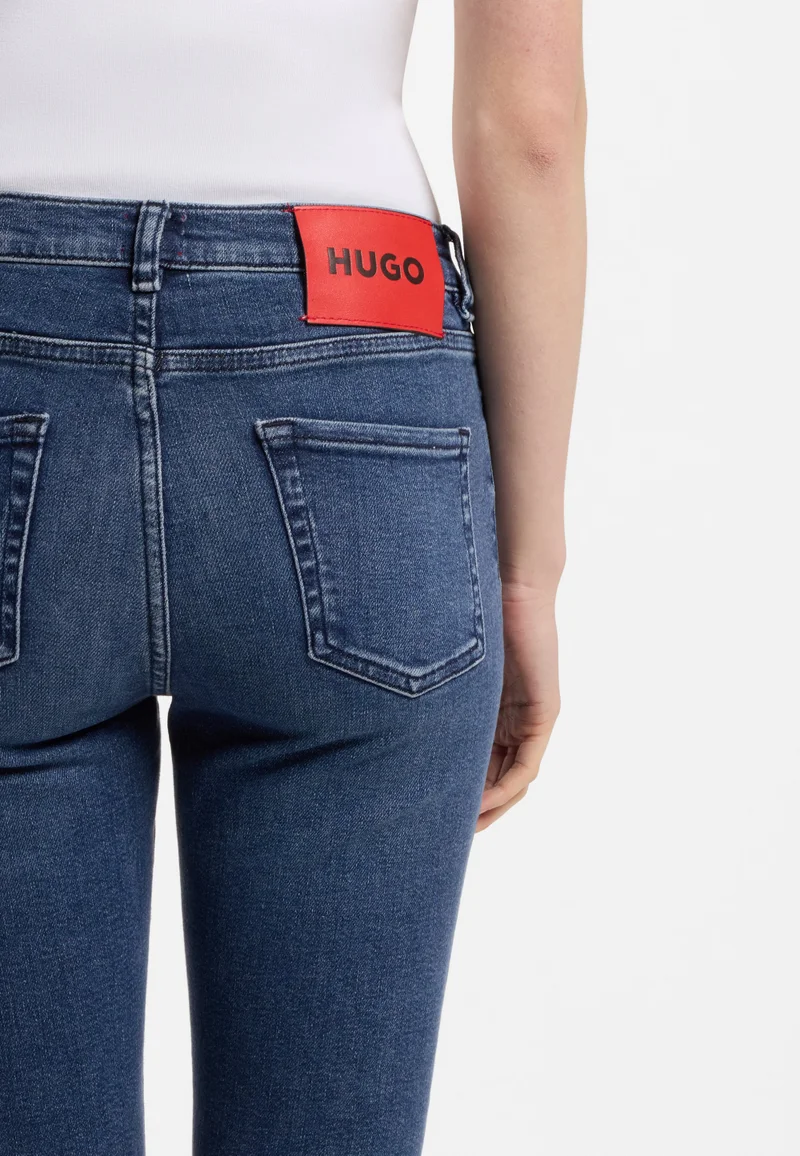 HUGO Dark Blue Skinny-fit jeans in blue stretch denim for Women | Best Price UAE