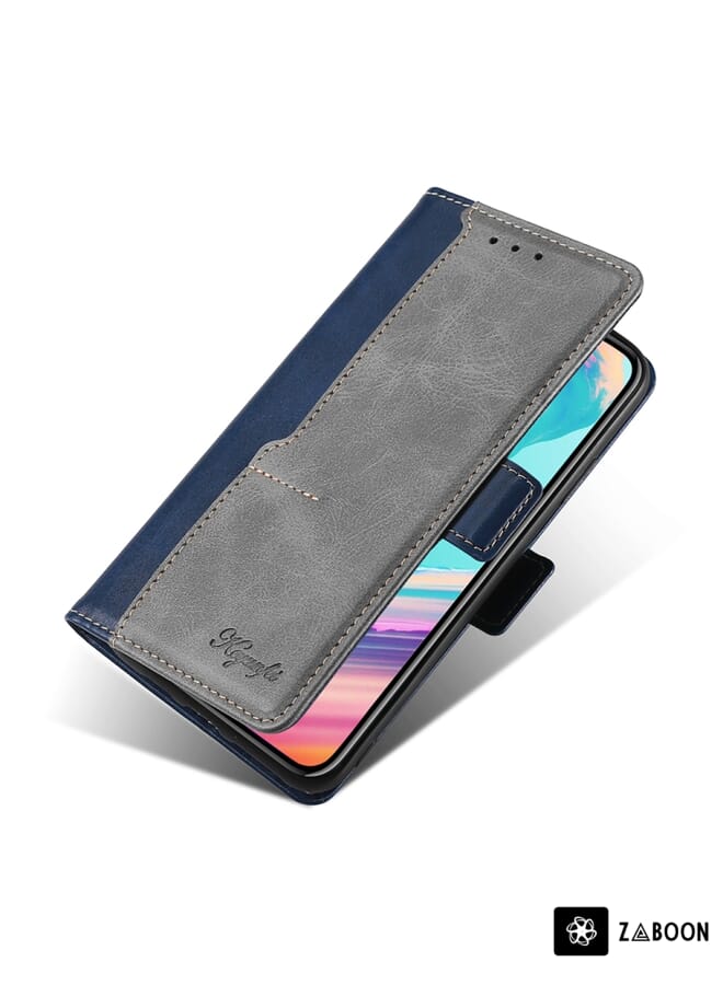 Zaboon Protective Case For Honor Magic5 Pro Contrast Color Side Buckle Leather - Image 3