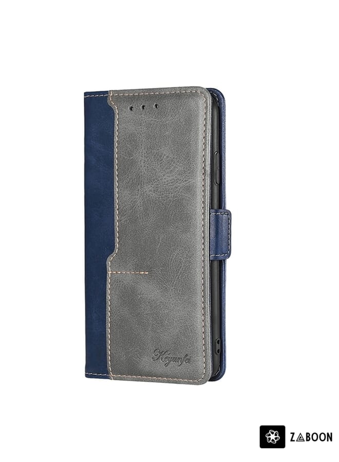 Zaboon Protective Case For Honor Magic5 Pro Contrast Color Side Buckle Leather - Image 2