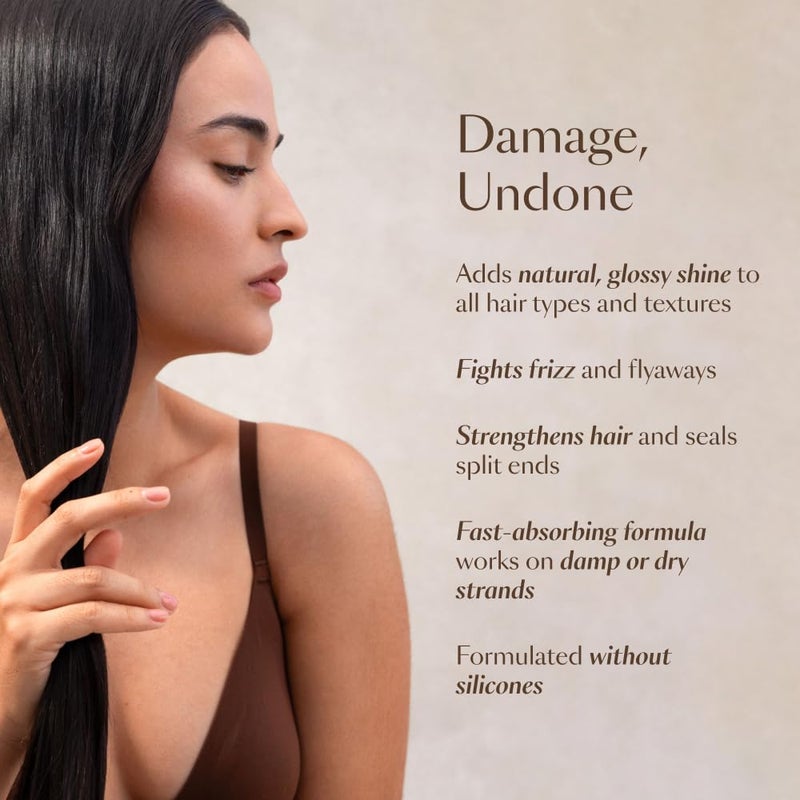 VEGAMOUR HYDR-8 Weightless Repair Oil | Strengthens, Smooths and Adds Shine with Marula Oil and Vitamin C | For All Hair Types | Formulated Without Silicones, Vegan and Cruelty-Free (1.7 Fl Oz) - Image 4