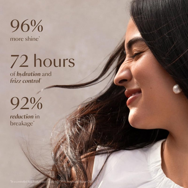 VEGAMOUR HYDR-8 Weightless Repair Oil | Strengthens, Smooths and Adds Shine with Marula Oil and Vitamin C | For All Hair Types | Formulated Without Silicones, Vegan and Cruelty-Free (1.7 Fl Oz) - Image 2