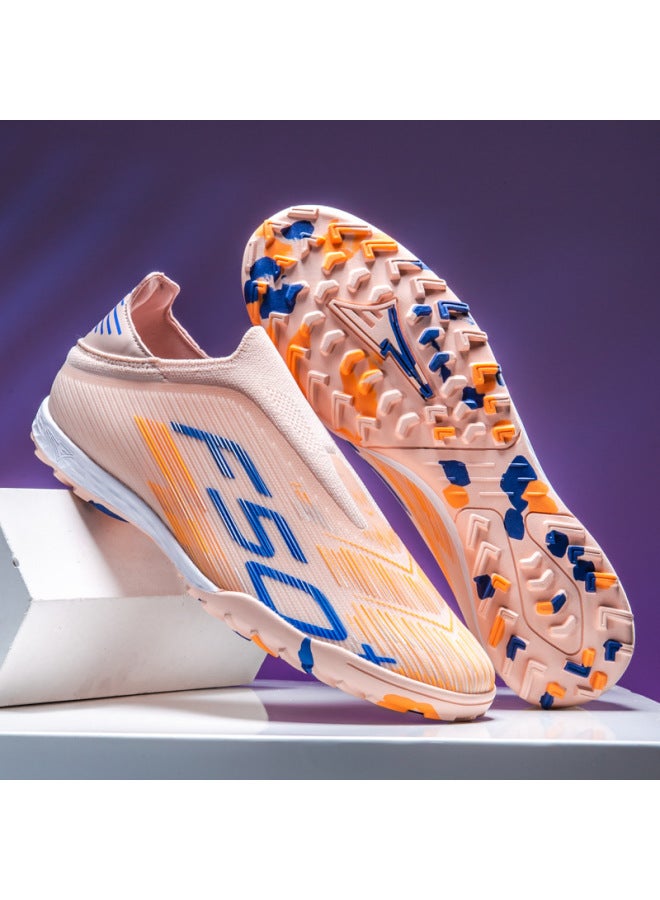 High-top Football Shoes For Boys And Girls, Tf Cleats For Adult Training, Breathable And Anti-slip Long Studs For Professional Sports Shoes