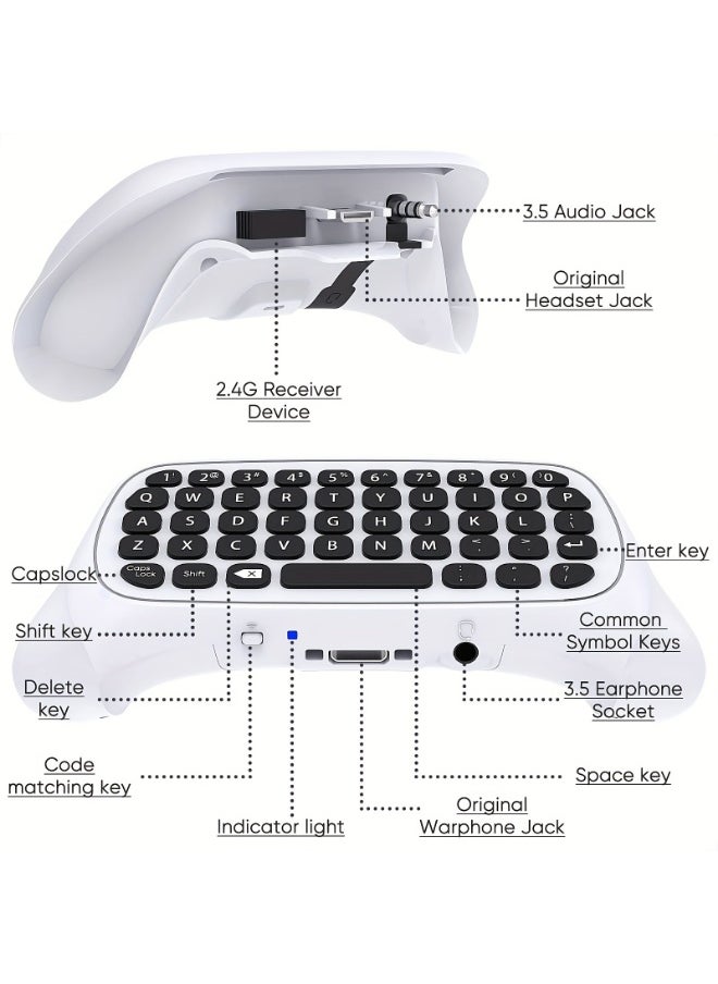 Generic Wireless Gaming Chatpad Message Keypad with USB Receiver  - Image 3