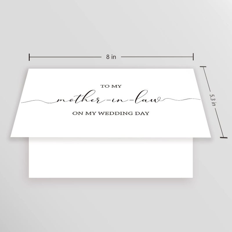 Goroar To My Mother-in-Law on My Wedding Day Card, Wedding Card to Your Future Mother-in-Law Card, Thank Mother Wedding Day Card - Image 2