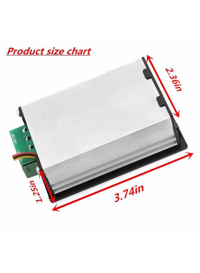 Puly PWM DC 6-60V 12V 24V 36V 48V 30A 1500W PWM DC Motor Speed Controller Speed Adjustable Stepless Governor Regulator, Motor Speed Controller with Start Stop Switch with Digital Display - Image 5