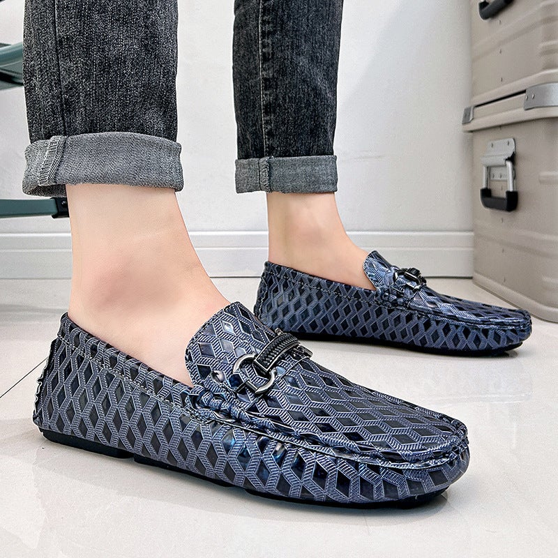 Doudou Shoes Men'S Summer Casual Leather Shoes Men'S Lazy Shoes Size 38-48 Slip-On Men'S Shoes Driving Shoes - Image 4