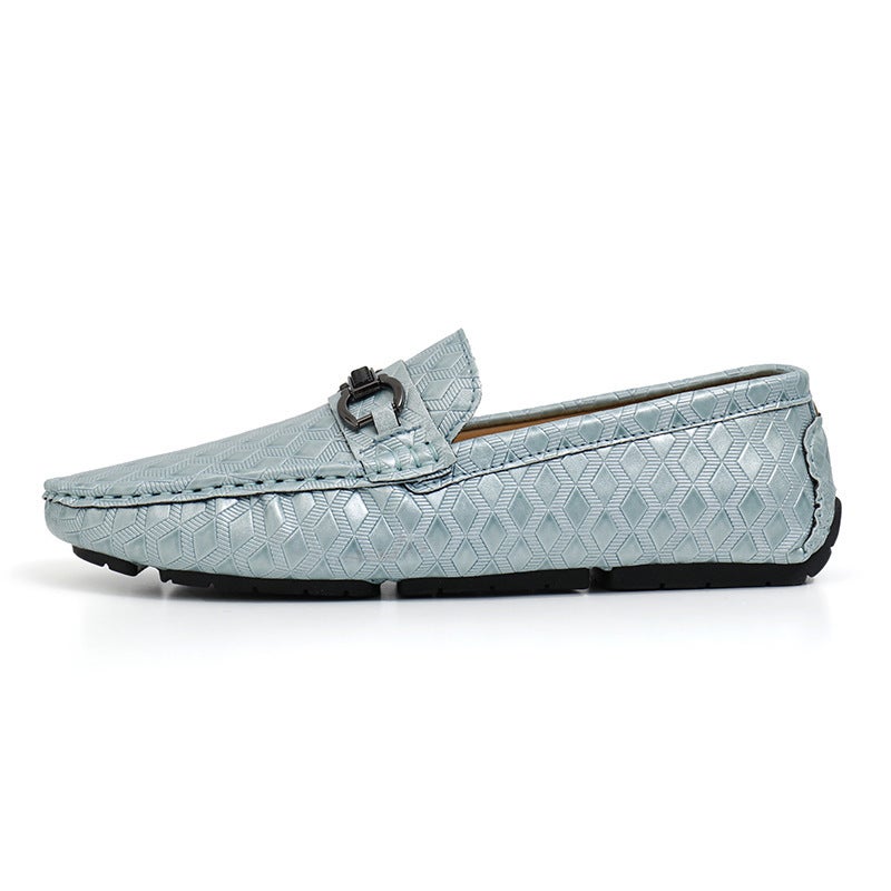 Doudou Shoes Men'S Summer Casual Leather Shoes Men'S Lazy Shoes Size 38-48 Slip-On Men'S Shoes Driving Shoes - Image 1