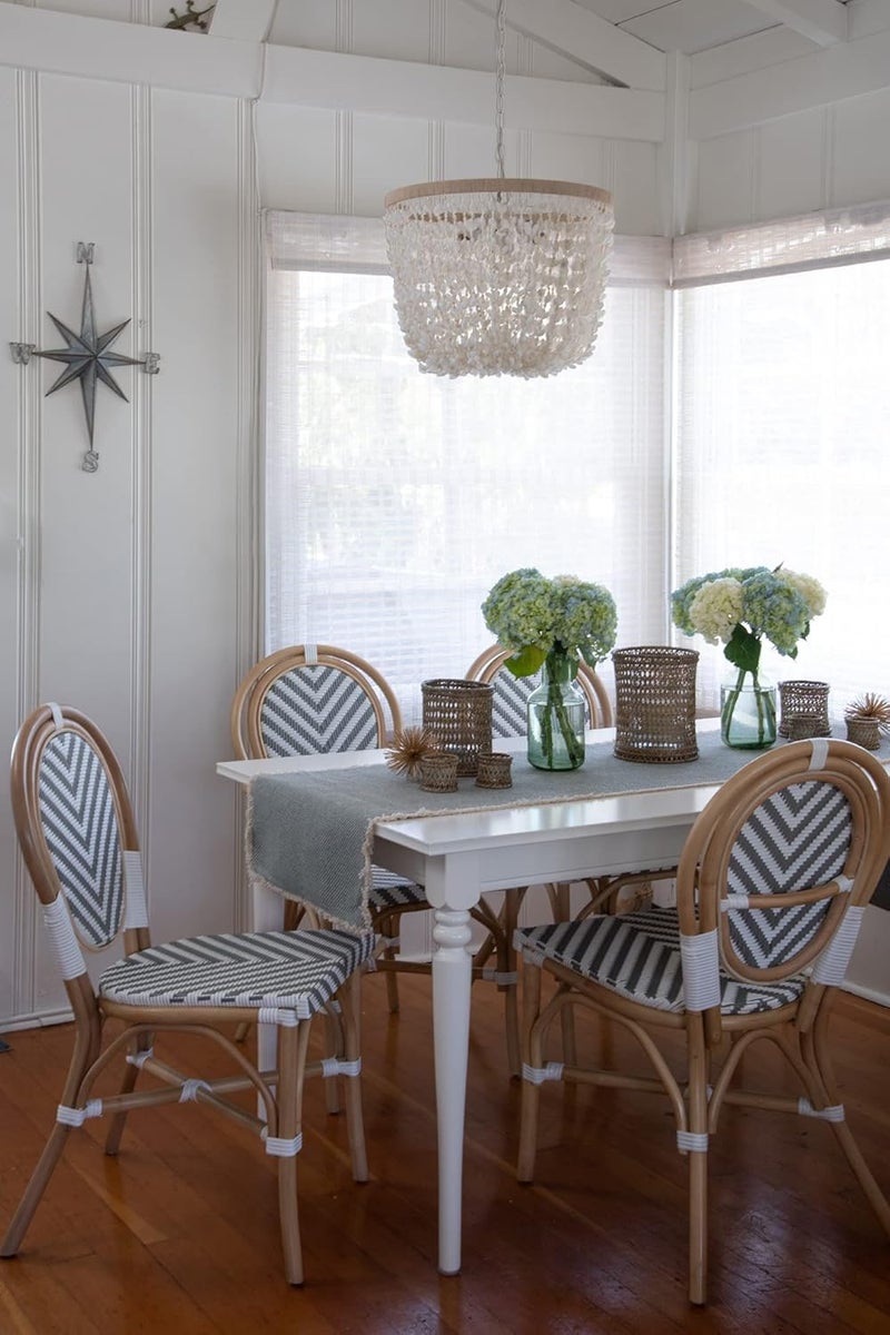 Kouboo مصباح معلق مقلوب من KOUBOO على شكل قشرة بحرية بيضاء - Image 2