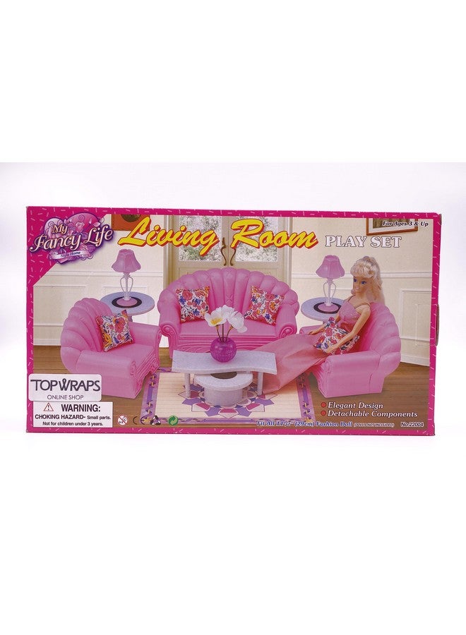 Gloria Dollhouse Furniture Living Room Playset - Image 1