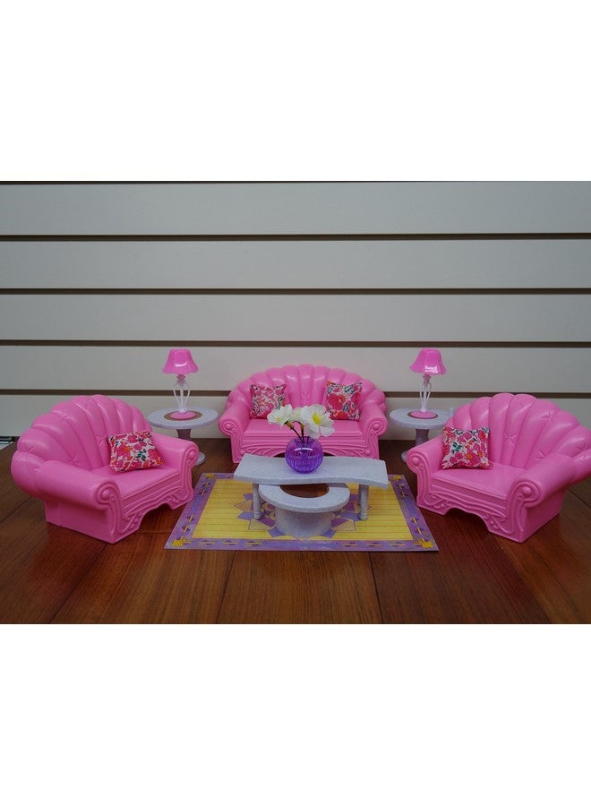 Gloria Dollhouse Furniture Living Room Playset - Image 2