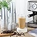 Baderke Clear Plastic Cups with Strawless Sip Lids Disposable Round Bottom Togo Cups for Coffee Smoothie Cold Beverage Coffee Shops and Party Catering18 oz50 Pcs - Image 4