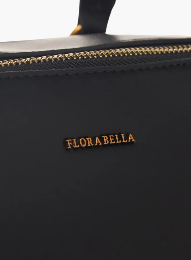 فلورا بيلا من شو إكسبرس Women's Textured Shoulder Bag with Zip Closure and Double Handle
