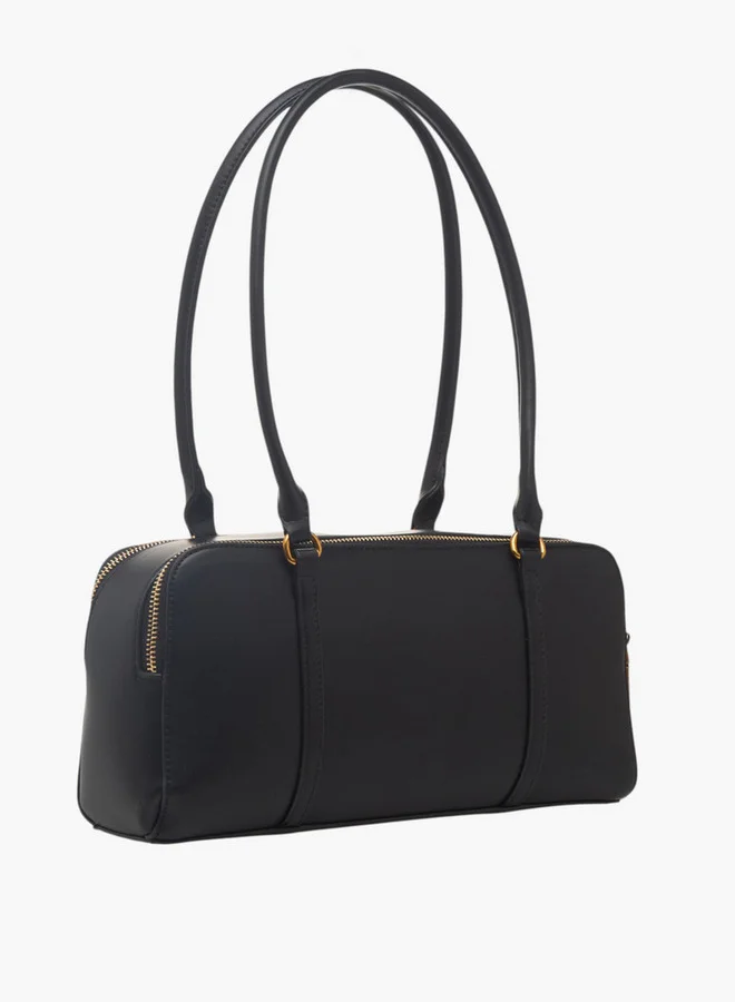 فلورا بيلا من شو إكسبرس Women's Textured Shoulder Bag with Zip Closure and Double Handle