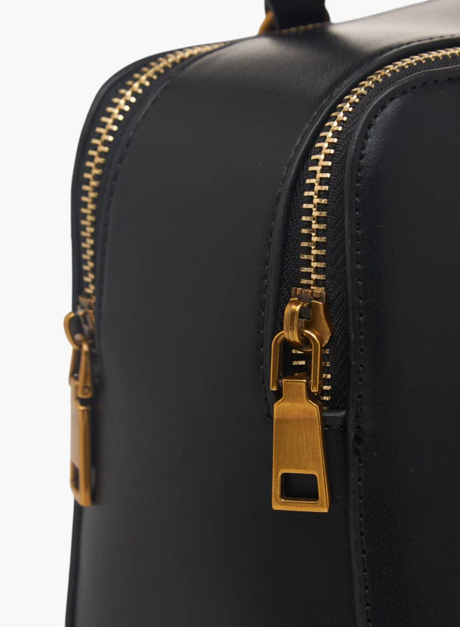 فلورا بيلا من شو إكسبرس Women's Textured Shoulder Bag with Zip Closure and Double Handle