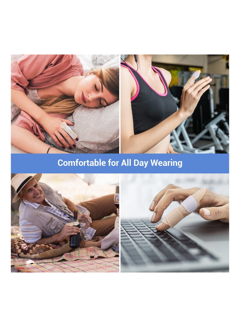 Finger Splints - Pain Relief for Trigger Finger, Comfortable Finger Brace for Broken Fingers - Set of 3 - Image 3