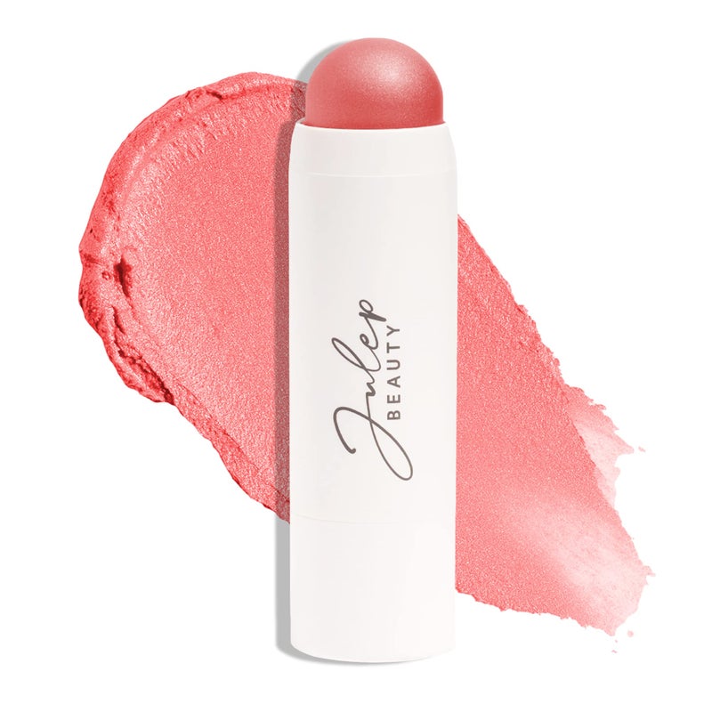 Julep Julep Skip The Brush Cream to Powder Blush Stick  Golden Guava  Blendable and Buildable Color  2in1 Blush and Cheek Makeup Stick