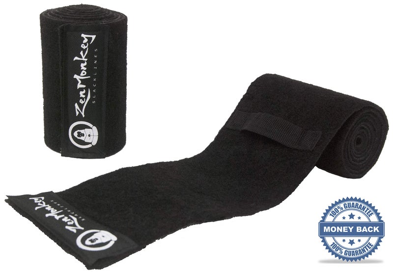 ZenMonkey Slacklines Tree Protectors by ZenMonkey Slacklines, Perfect for Slacklines, Ninjalines, Ziplines, Tree Swings, with Anti-Slip Guide Straps, Hook & Loop Fasteners, 72 Inches Long, Set of Two - Image 2