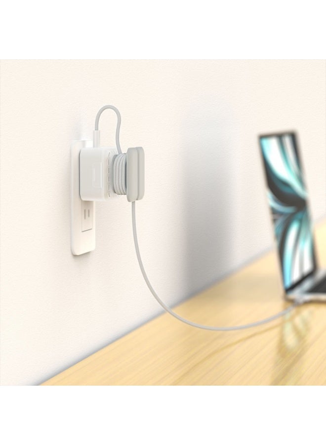 WinCheer كابل منظم متوافق مع ماك بوك برو شاحن الهواء ، حالة واقية لمحول الطاقة ماكساف USB-C ماك شحن كابل إدارة كابل لف للسفر كمبيوتر محمول ماك اكسسوارات - Image 2