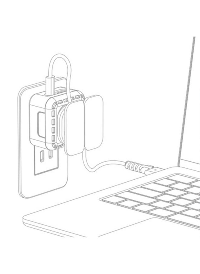 WinCheer كابل منظم متوافق مع ماك بوك برو شاحن الهواء ، حالة واقية لمحول الطاقة ماكساف USB-C ماك شحن كابل إدارة كابل لف للسفر كمبيوتر محمول ماك اكسسوارات - Image 5