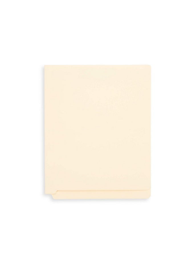 Blue Summit Supplies Blue Summit Supplies Heavyweight Manila Fastener File Folders with End Tabs, Reinforced Straight Cut End Tab Folders with 2 Fasteners, Standard Medical File Folders, Letter Size, Manila, 50 Pack  - Image 5