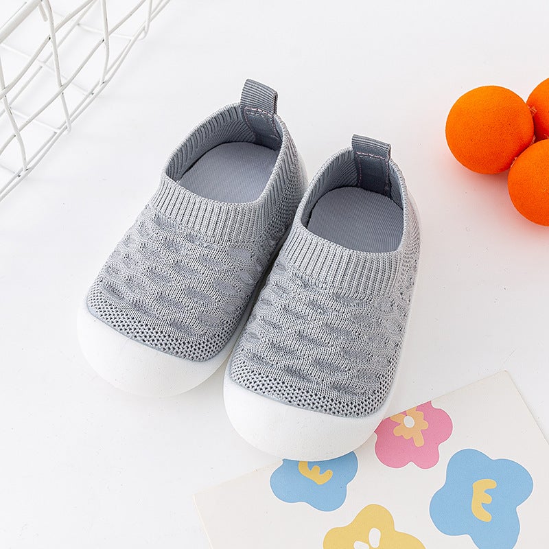 2022 Summer Baby Soft Sole Shoes Grey 