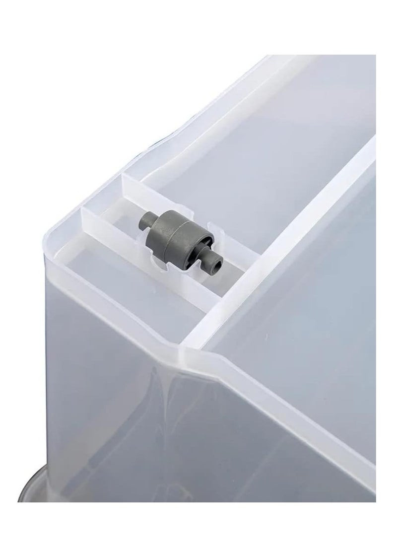 Premify - Premify 55L Plastic Storage Box With Dual Lid & Wheels | Slim Under Bed Plastic Organizer – Stackable Transparent Box Storing Clothes, Toys, Shoes, Tools, Medicine, Office Supplies, Crafts, Kitchen - Image 1