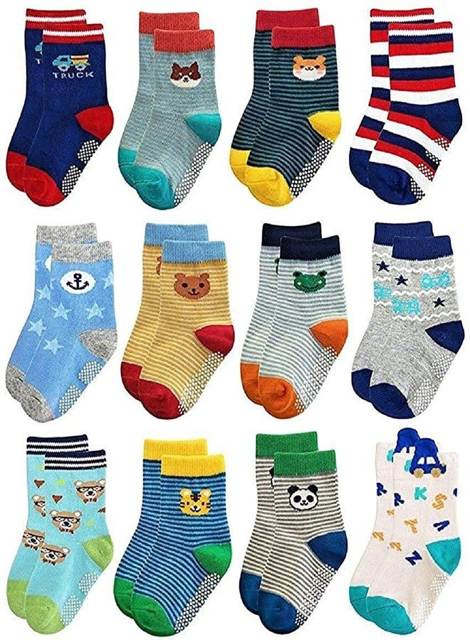 Havenfort Baby's Ankle Length Cotton Socks (Pack Of 6 Pairs) (baby 14_Multicolour) - Image 1
