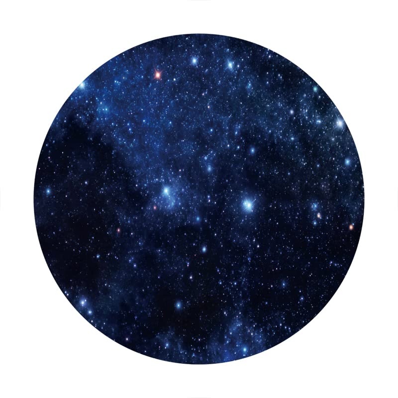 AOFOTO 6.5x6.5ft Nebula Round Photo Backdrop Cover for Photography Outer Space Galaxy Night Starry Sky Background Universe Theme Newborn Baby Shower Birthday Party Cake Smash Decor Photo Shoot Props - Image 4