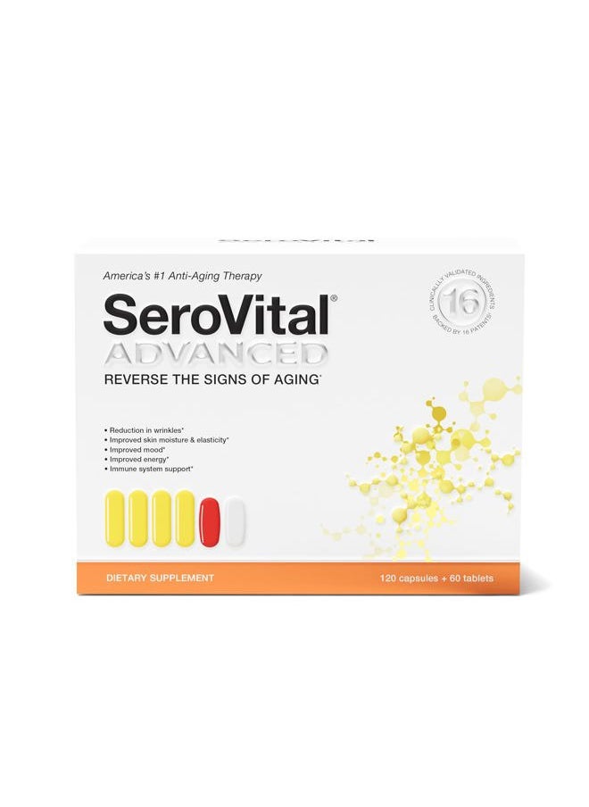 serovital - Advanced for Women - Anti-Aging Supplement for Women - HGH Supplements for Women - Skin Benefits, Energy, and Sleep - 30 Servings - Image 1